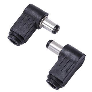 DC Socket Jack Connector Male Right Angle Plug 2.1mm 5pcs
