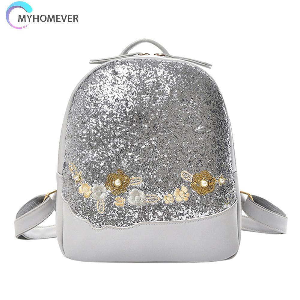 Ba Lô Đi Học Đính Kim Sa Lấp Lánh Cho Nữ