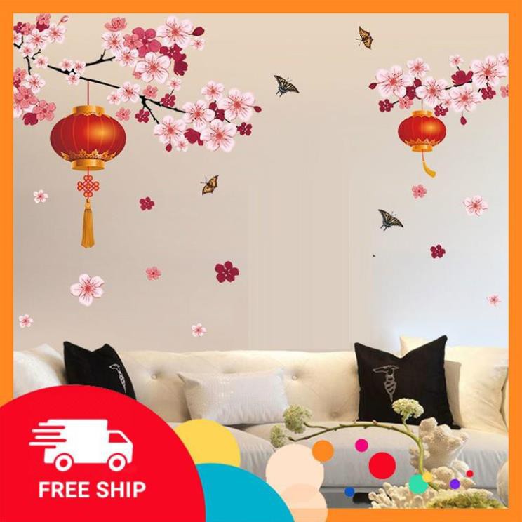 Decal dán tường ⚡️𝗙𝗥𝗘𝗘𝗦𝗛𝗜𝗣⚡️ Tranh dán tường chim én- chất PVC Vinyl chống nước- giúp căn hộ sinh động hơn