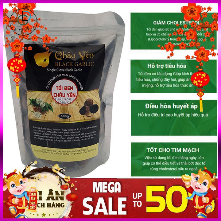Tỏi đen cô đơn, loại tỏi đen 1 nhánh được lên men tự nhiên 100% Rất tốt cho tiêu hóa - CỰC THƠM NGON - 500 gam | BigBuy360 - bigbuy360.vn