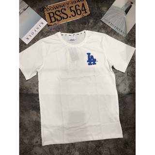 Áo Thun Trắng/Cam Logo Xanh Tím