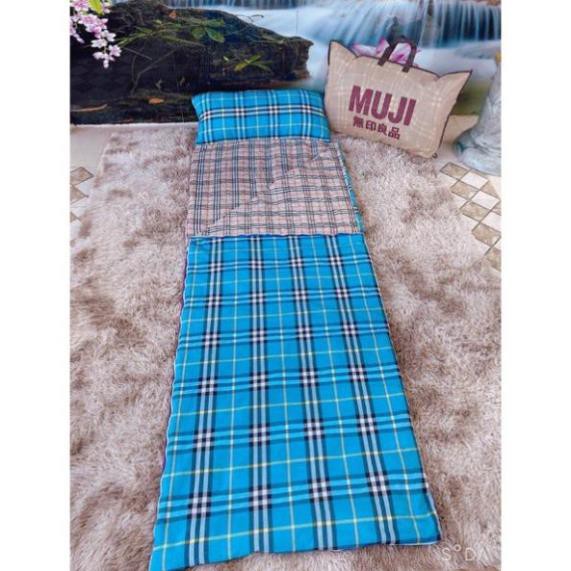 Túi ngủ văn phòng, du lịch, dã ngoại MUJI đa năng mới, thay thế đệm, chăn và gối, tặng kèm túi xách (75×210cm) | BigBuy360 - bigbuy360.vn