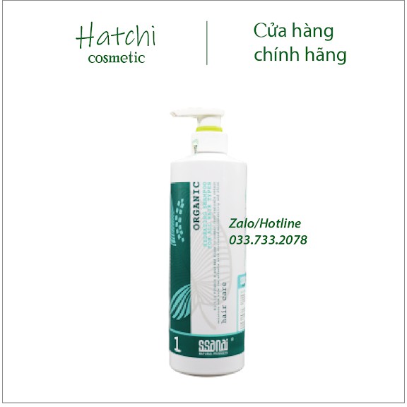 CẶP GỘI XẢ SSANAI ORGARNIC PLUS PHỤC HỒI SIÊU MƯỢT CHỐNG RỤNG TÓC 800ML X 2