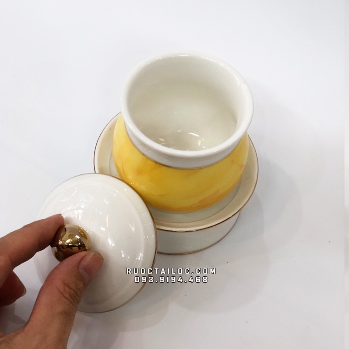 Bộ Sứ Thờ Cúng Phật Gia Tiên Vân Đá Vàng Cao Cấp