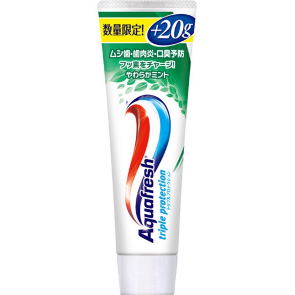 Kem đánh răng Aquafresh Triple Protection 140g hàng nội địa Nhât Bản cộng thêm 20G