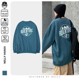 Áo Sweater Nelly Heybig Unisex thu đông phong cách thời trang ulzzang chất nỉ bông ADVENTURE