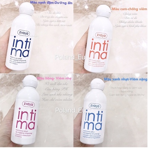 [CHÍNH HÃNG 100%] Dung dịch vệ sinh Intima Ziaja 200ml Ba Lan, giải quyết các vấn đề về phụ khoa hoàn toàn