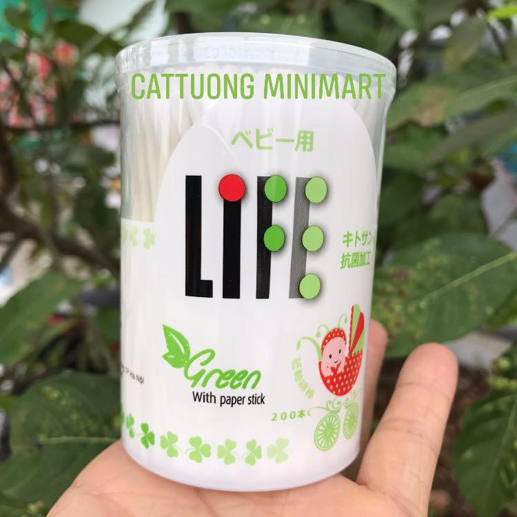 Tăm bông Life Baby (Hộp 200 chiếc)