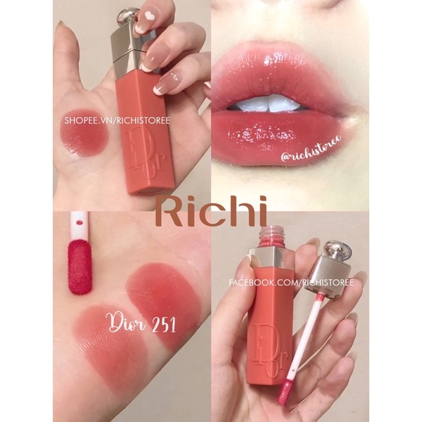 Son kem Dior Lip tattoo 541 421 321 771 251 351 mẫu 2022