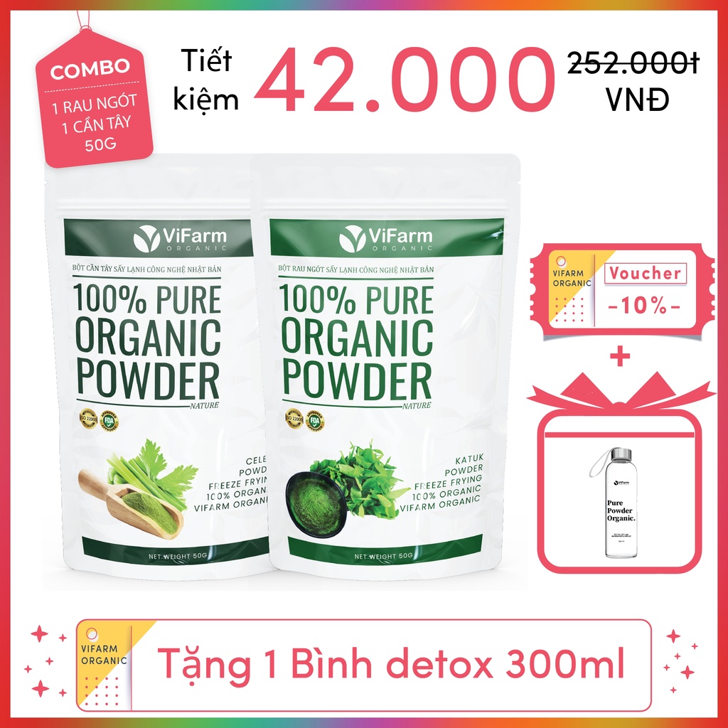 Bột Rau Ngót Nguyên Chất 50g Giàu Dinh Dưỡng Bổ Sung Vitamin Ngăn Ngừa Táo Bón