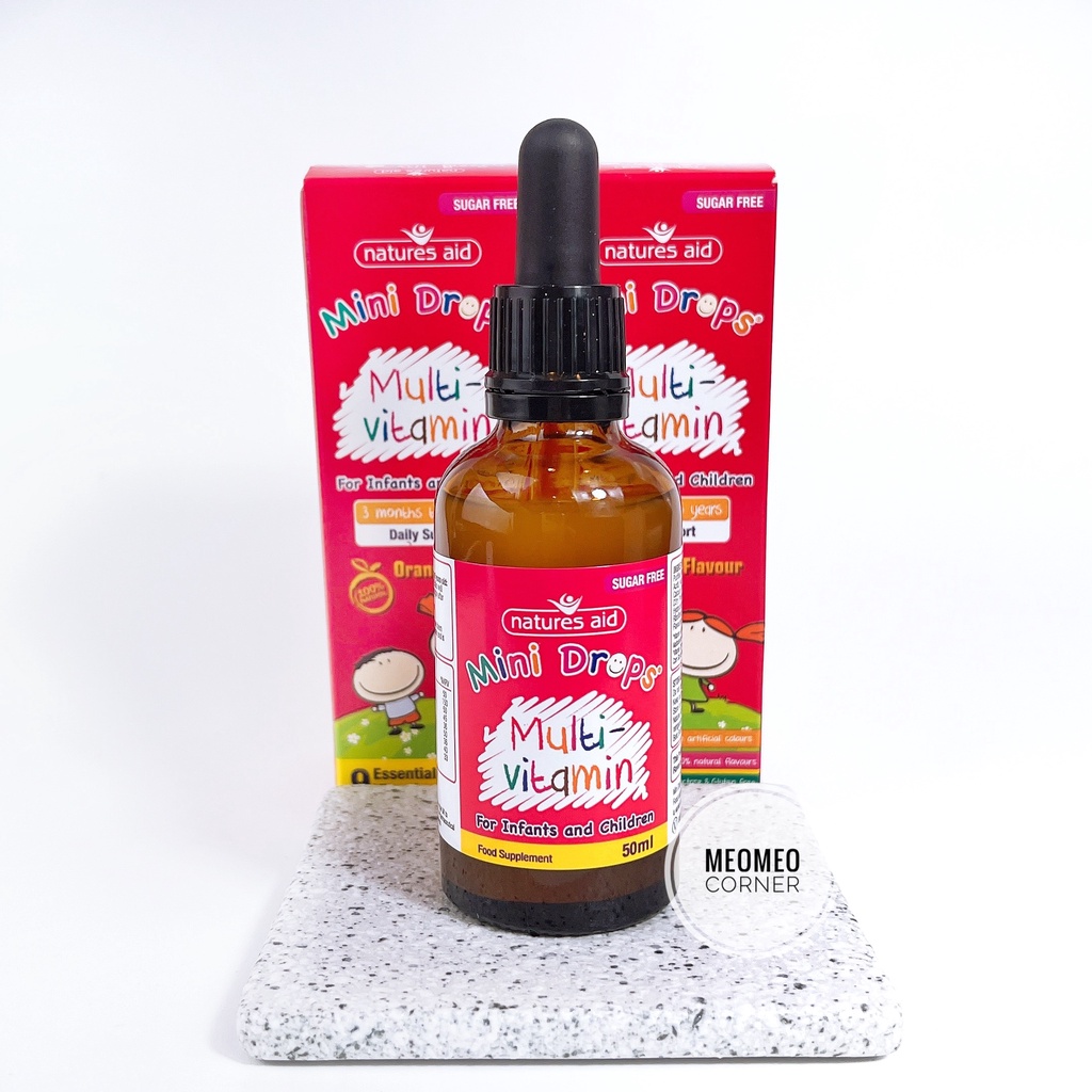 Vitamin Tổng Hợp Dạng Nước Nature Aid Anh mini drops Nature Aid multi vitamin 50ml