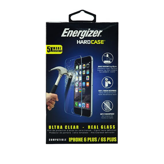 Miếng dán màn hình Energizer Cho iPhone 6 Plus/6S Plus HC - ENSPCOCLIP6SP (Trắng)
