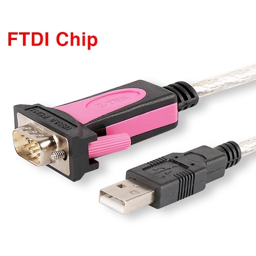 Cáp USB to ra RS232 Z-TEK Chính Hảng ZE533A ( Chipset FTDI,USB 2.0 dài 1,8met, tương thích rộng )