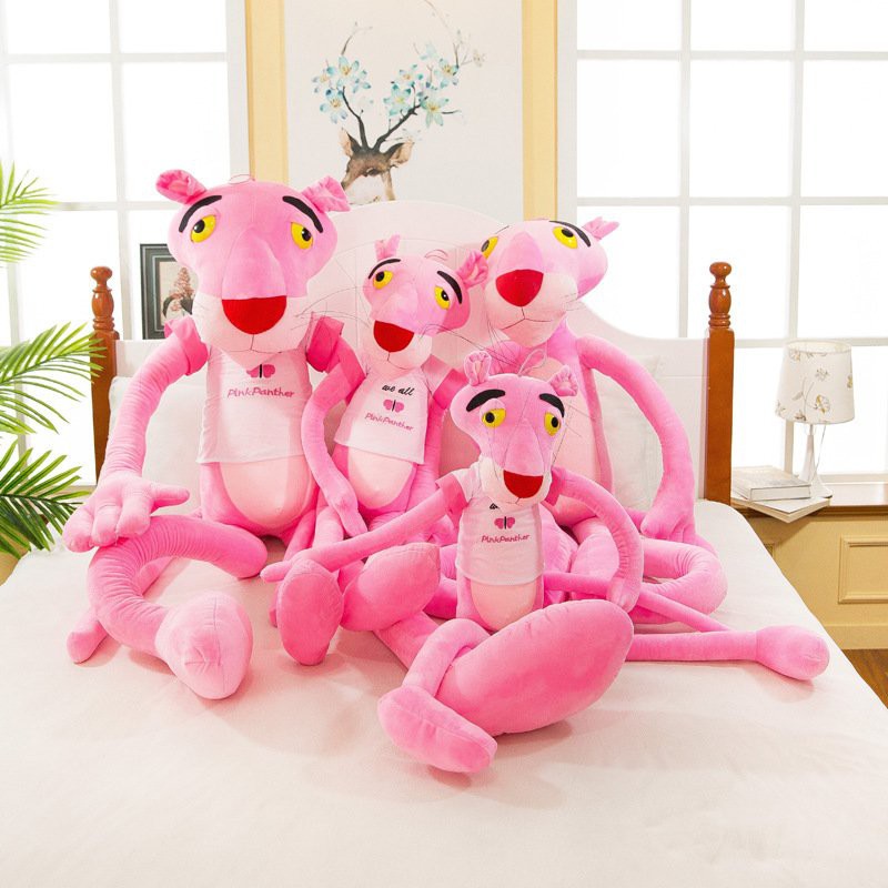 Gấu Bông Đồ Chơi Cho Bé Báo Hồng Pink Panther đủ size vải nhung cao cấp