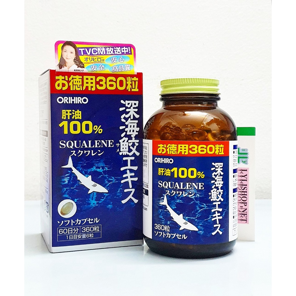 Viên uống Sụn Vi Cá Mập Squalene Orihiro viên từ Nhật  hỗ trợ xương khớp