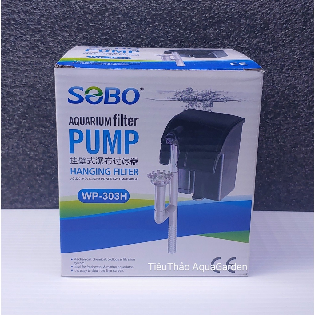 Lọc Thác SOBO | WP-303H - 606H - 607H | Thiết kế Nhỏ Gọn- dành Cho Hồ Cá Cảnh Hồ Thuỷ Sinh Nhỏ
