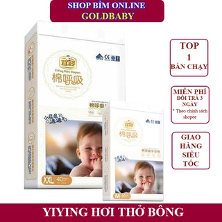 Tã Bỉm Yiying Hơi Thở Bông Cao Cấp Quần/Dán Đủ Size S72/M60/L52/XL44/XXL40/XXXL36