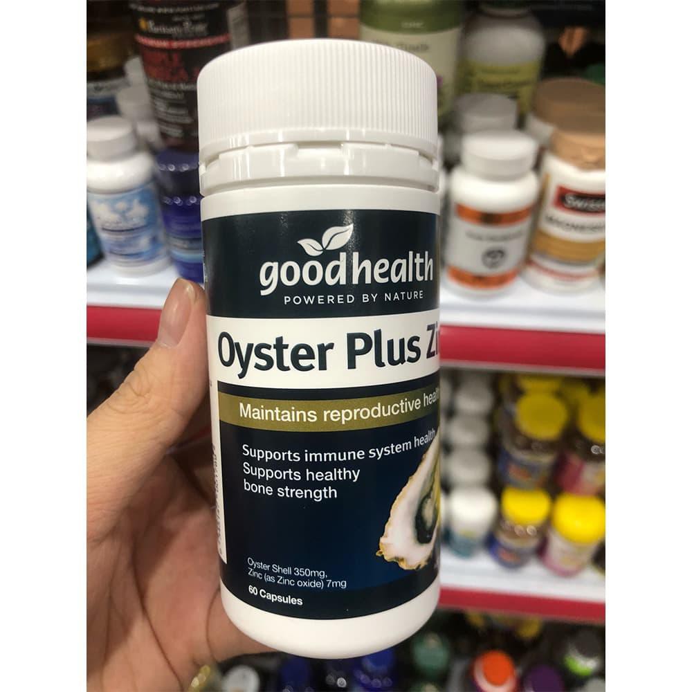 [MẪU MỚI NHẤT] Tinh chất Hàu Biển Good Health Oyster Plus 60 viên (SX: Úc)