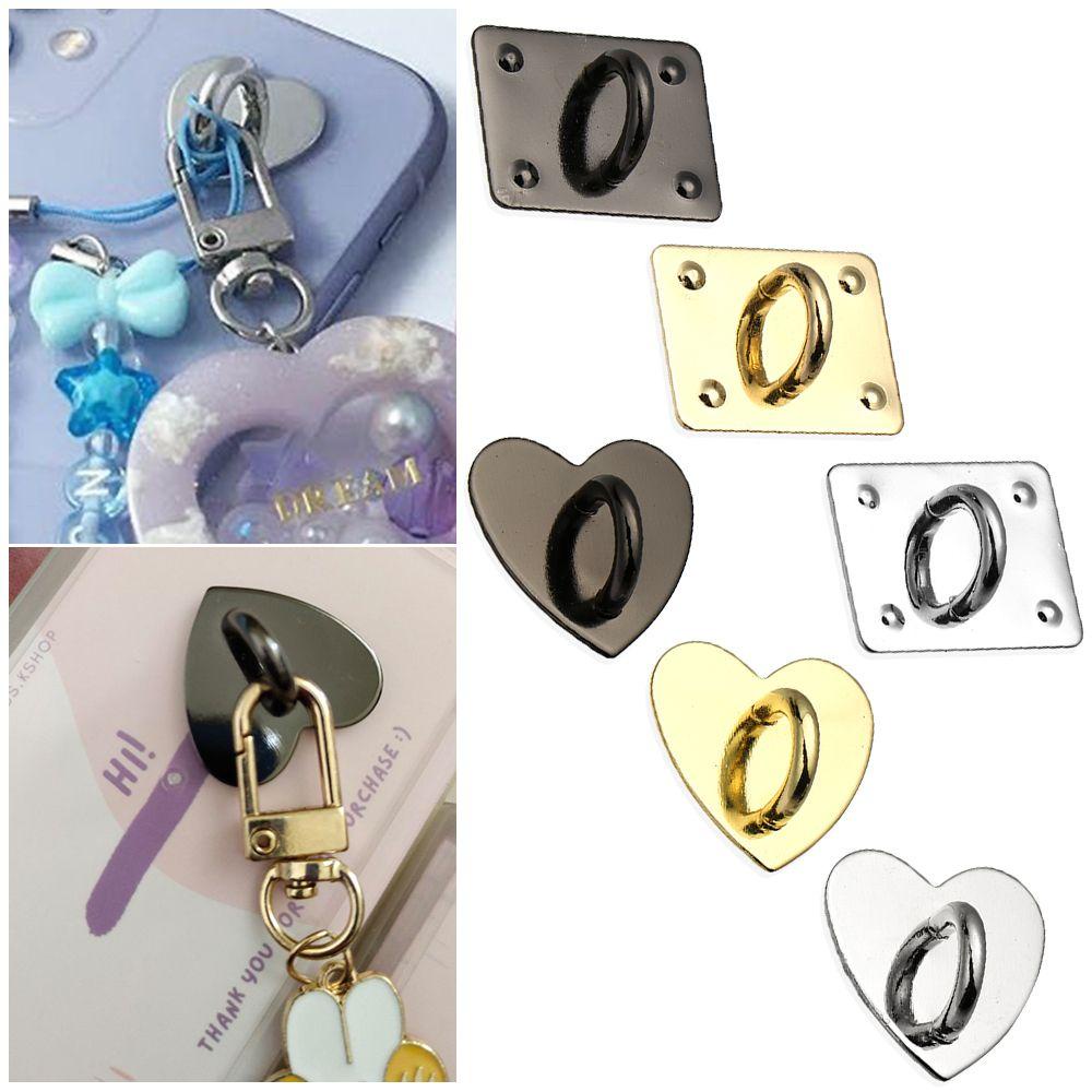 JONYE Set 3 Kẹp Giữ Điện Thoại Hình Trái Tim Bằng Kim Loại