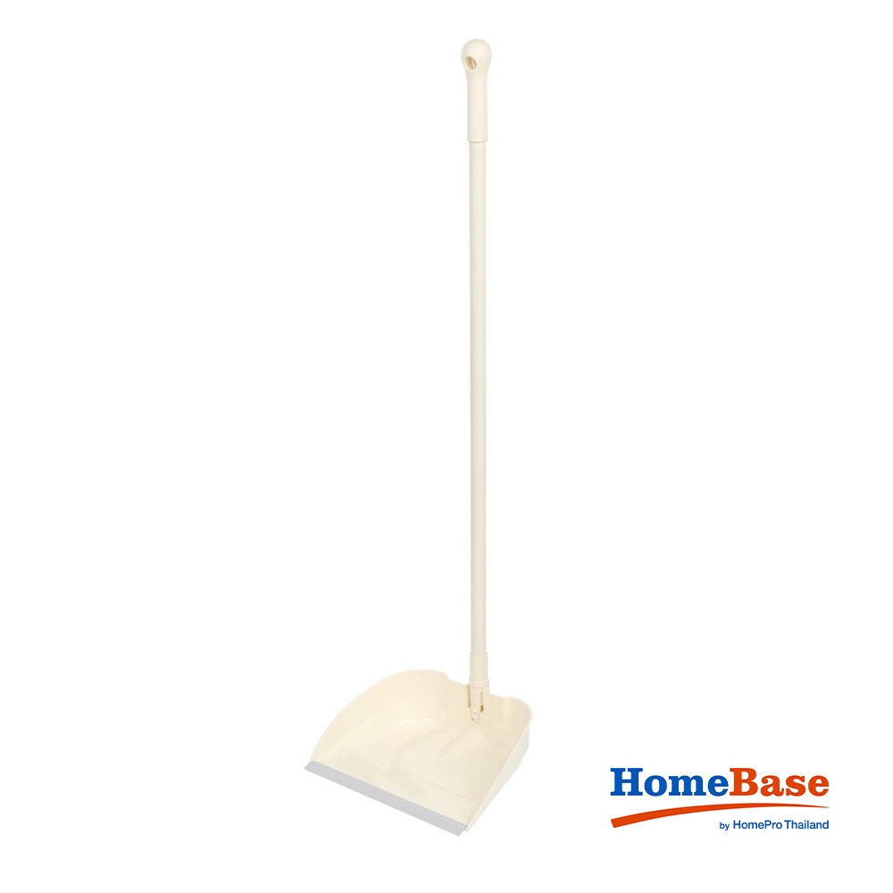 HomeBase ACCO Xẻng hót rác bằng nhựa có tay cầm có thể gập được 9 inch YJ-1848 W24xH86xD25cm màu kem