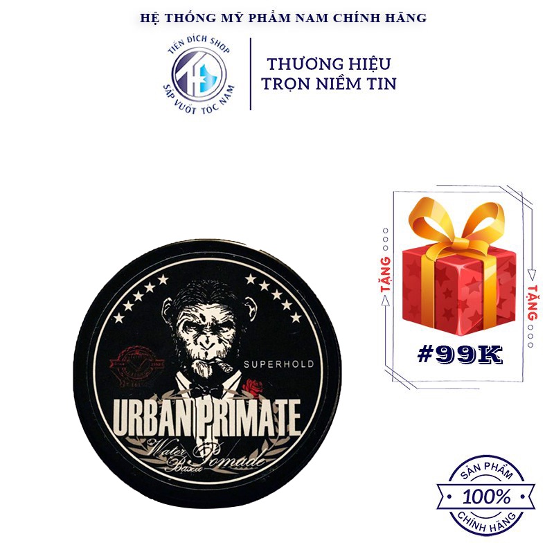 Pomade vuốt tóc Urban Primate Superhold Pomade 128g chính hãng từ Thái lan