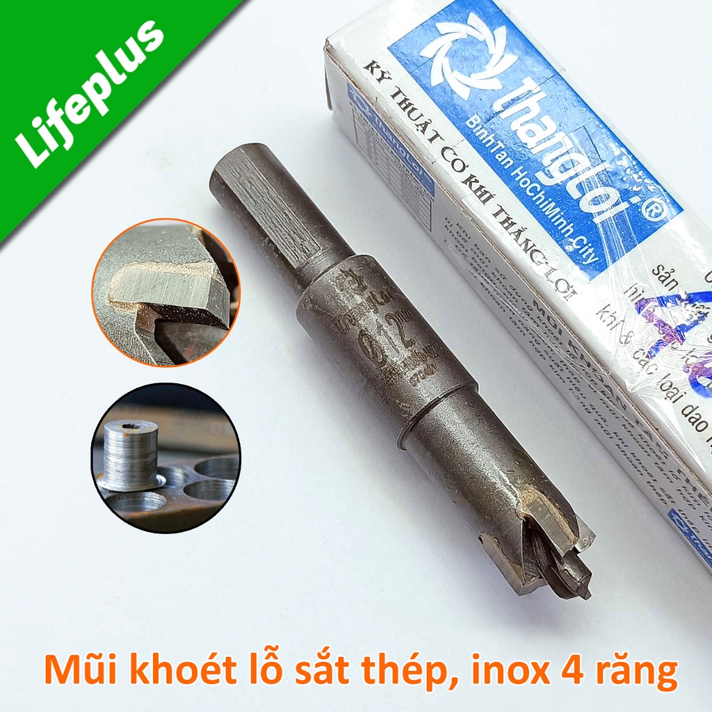 Mũi khoét lỗ sắt, thép, inox răng hợp kim Thắng Lợi
