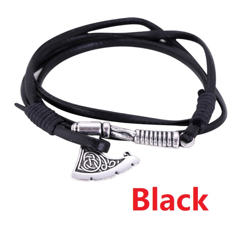 Vòng Tay Da Nhiều Lớp Phong Cách Bắc Âu Cho Nam