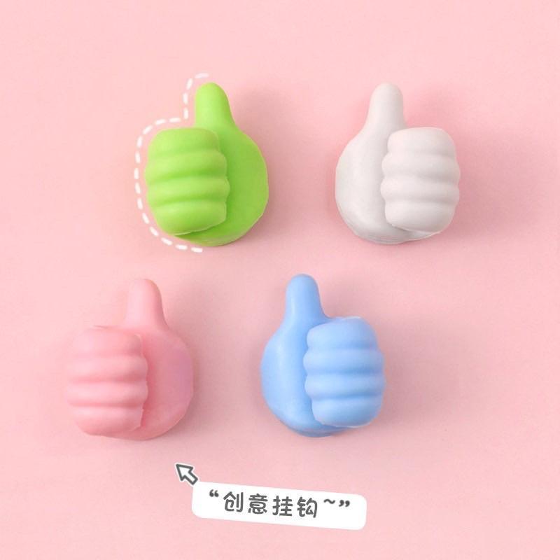Miếng Dán Tường Hình Bàn Tay Tiện Lợi Dễ Thương Miếng Dán Điện Thoại Cố Định Dây Sạc Đa Năng