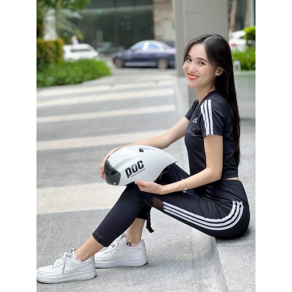 Mũ thể thao,Mũ xe đạp POC 01 màu trắng chính hãng siêu đẹp