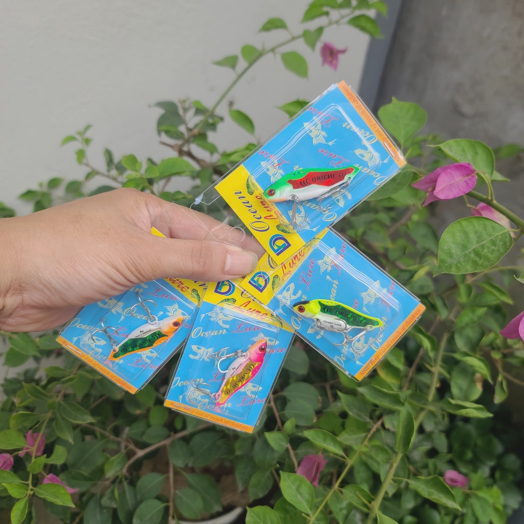 Mồi Câu Lure Cá Sắt Orichi SiCada Fishen Có Cánh mồi câu cá lóc
