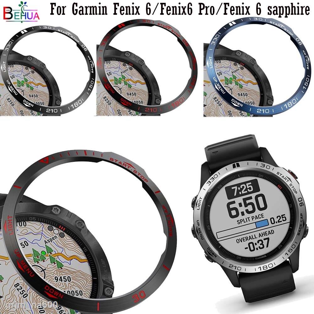 Hình Thật Khung Viền Kim Loại Bảo Vệ Mặt Đồng Hồ Thông Minh Garmin Fenix 6 / 6 Pro / Fenix 6 sapphire