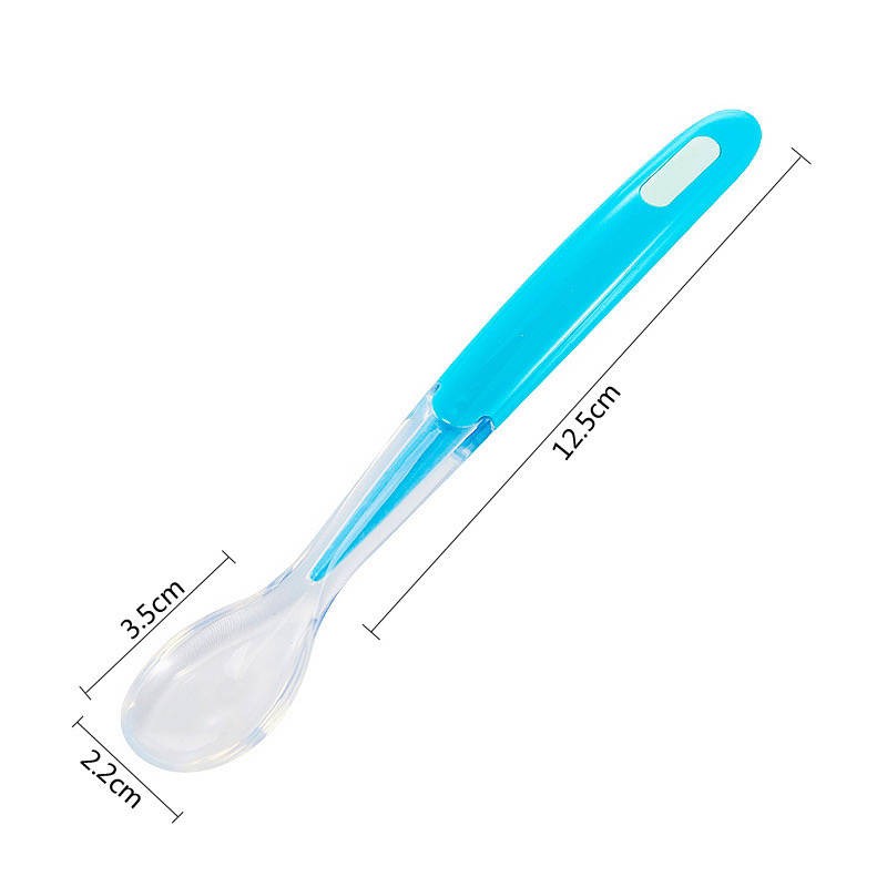 Muỗng Silicone Soft Spoon Bát muỗng sơ sinh Scoot Scoot Suỗng đã hoàn thành Tomb thực phẩm