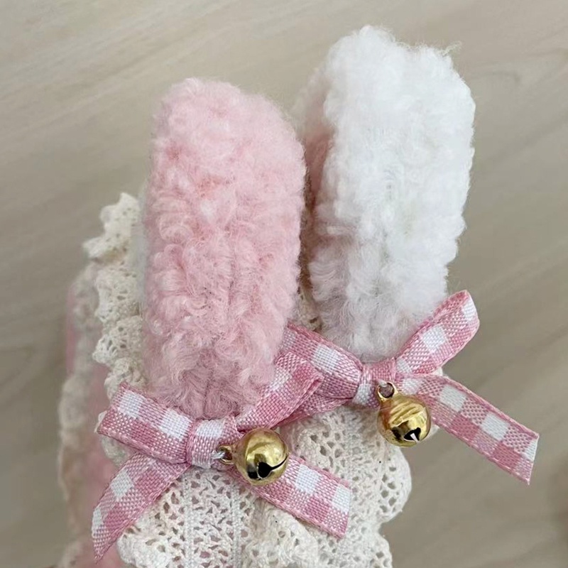 Băng Đô Tai Mèo Phối Ren Đính Chuông Phong Cách Lolita