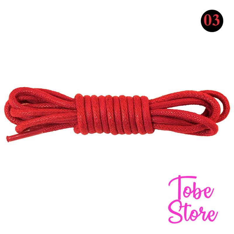 Dây giày nam nữ sáp tròn dùng cho giày da, giày tây, giày thời trang cao cấp có phủ sáp chống nước bền đẹp