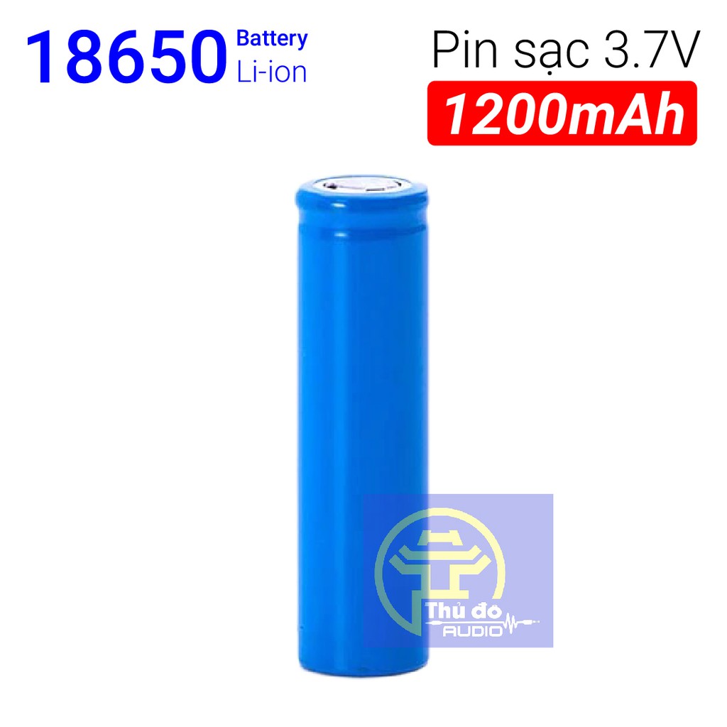 01 Viên Pin 18650 1200mAh SIÊU BỀN dùng cho quạt MINI đèn pin, tông đơ cắt tóc, chế tạo pin dự phòng