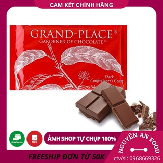 Socola đen Puratos - Gói sô cô la 1kg Compound đen - Socola Grand Place Dark