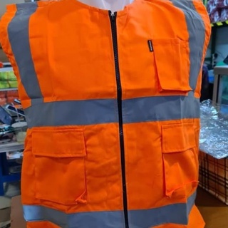 Vật liệu khoan vật liệu an toàn áo vest dự án áo vest màu cam - ảnh sản phẩm 2