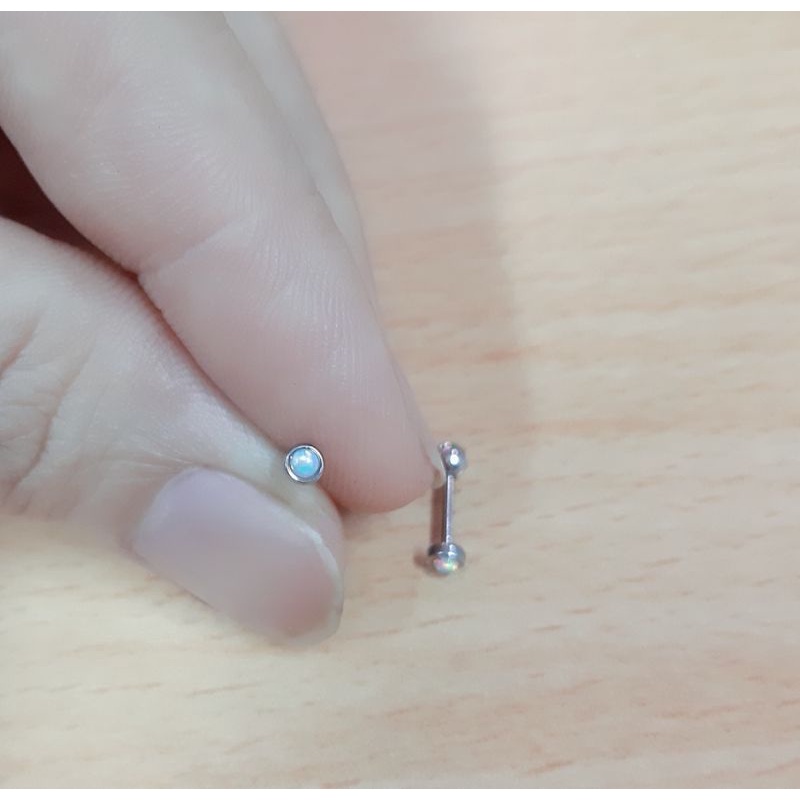 KHUYÊN NỤ ĐÁ Opal / KHUYÊN THÉP Y TẾ