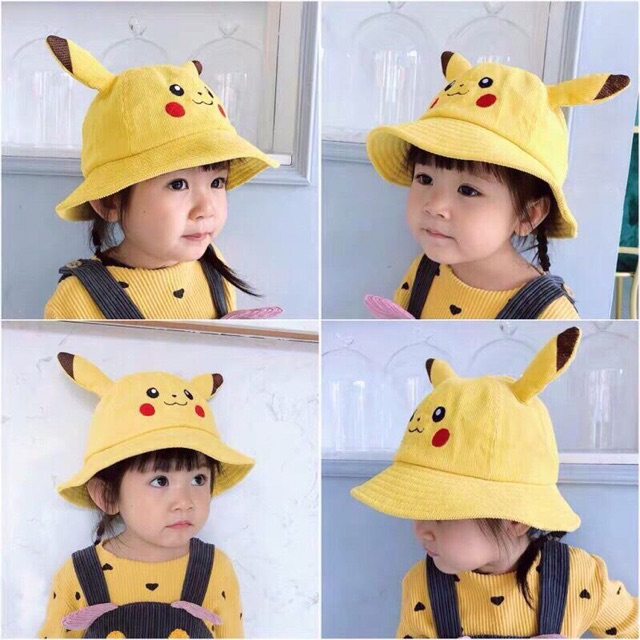 (SALE TẾT) Nón PIKACHU Hot Trend Cho Bé Yêu (Màu Vàng)