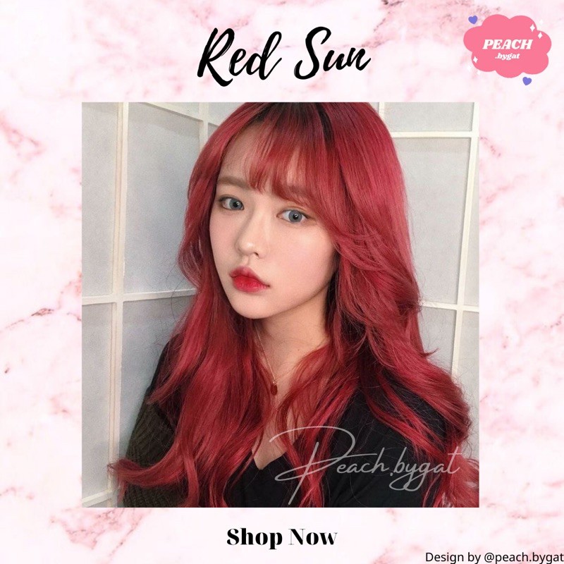 Thuốc nhuộm Đỏ mặt trời “IG:peach.bygat,peach.bygat,peach.bygat” | BigBuy360 - bigbuy360.vn