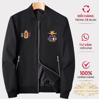 Áo Khoác Dù Nam SUPER FASHION 2 Lớp Thêu Họa Tiết GC 1923 Hot