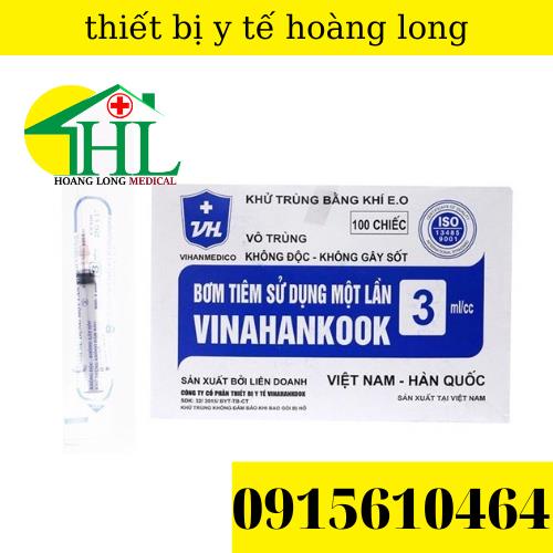 [Bán lẻ 10 chiếc] Bơm tiêm 1 lần Vinahankook 3ml