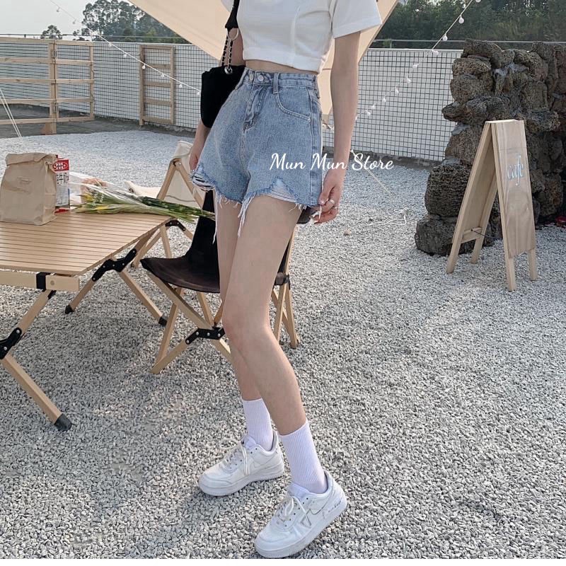 Quần Short jean nữ [𝑭𝒓𝒆𝒆 𝑺𝒉𝒊𝒑] Shorts nữ lưng cao hack dáng - chất jean cao cấp mềm mại ( ảnh +video thật ) 8628