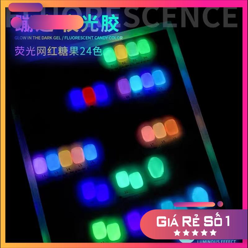 Gel đắp Neon dạ quang VENDEENI phát sáng trong đêm - Hũ 15g