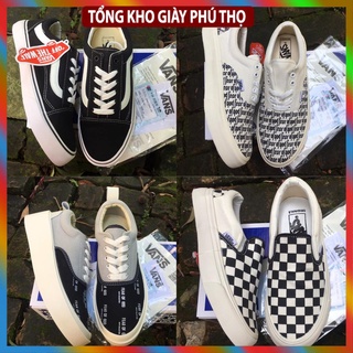 [FULL BOX + BILL]Giày VANS viền trắng, giày thể thao nam nữ 2021