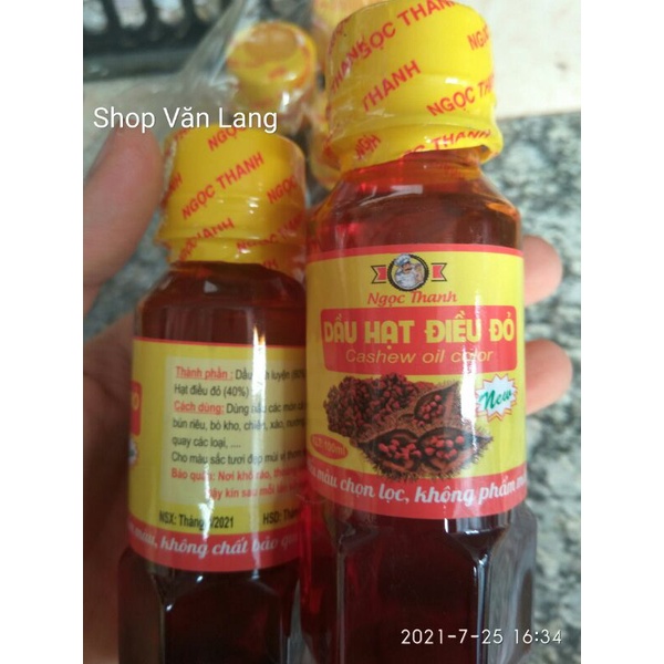 Dầu hạt điều đỏ nguyên chất lọ 100g