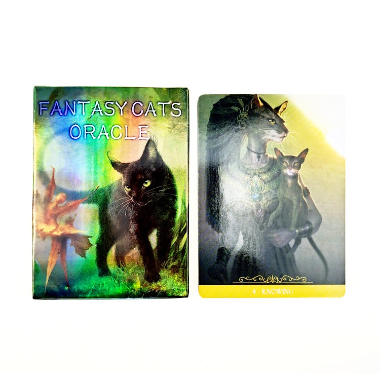 Bộ bài Fantasy Cats Oracle óng ánh S2