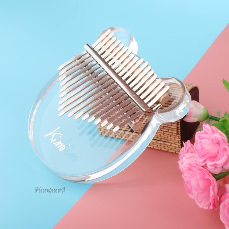 Đàn Kalimba 17 Phím Bằng Acrylic Trong Suốt Kèm Búa Điều Chỉnh