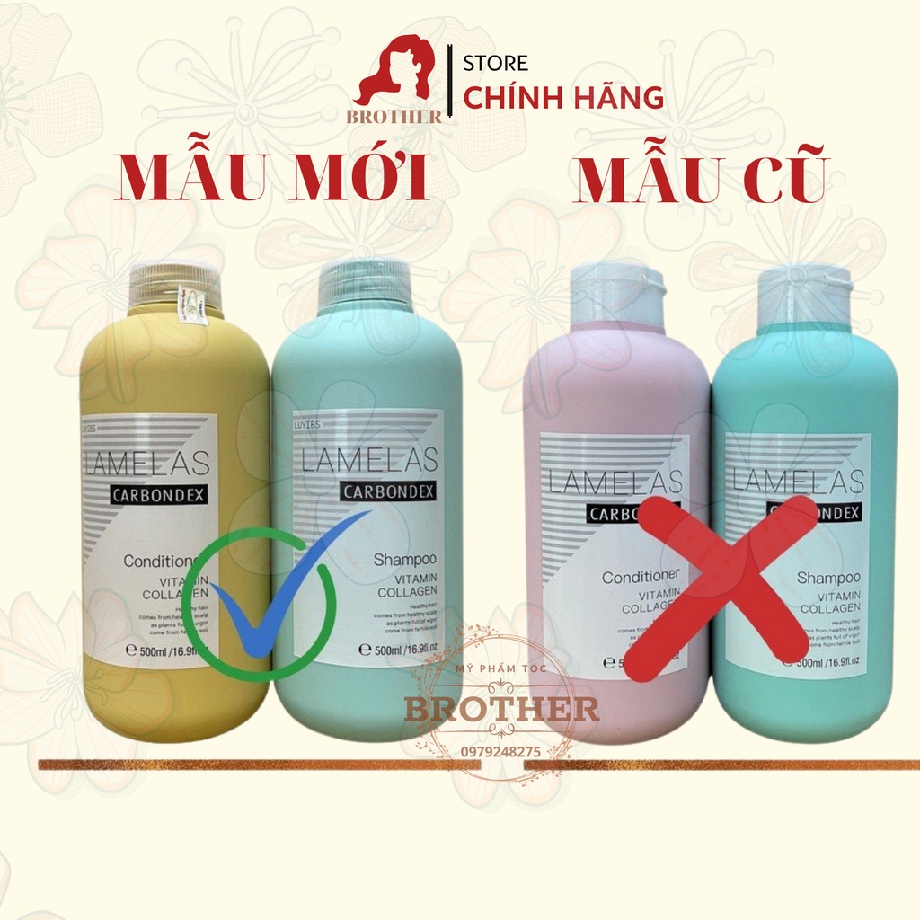 Cặp Dầu  Lamelas Carbondex 500ML – Chăm sóc tóc chuẩn Salon hàng hiệu