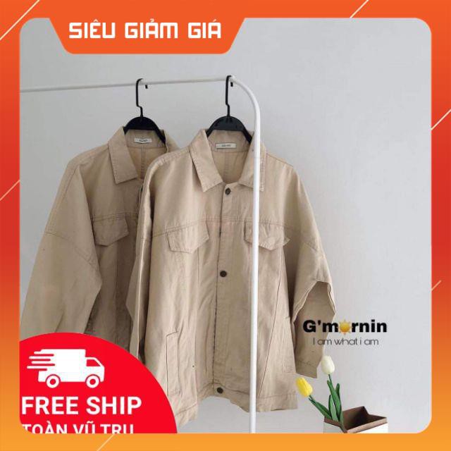 [ Hình thật] Áo khoác kaki Unisex nhiều màu